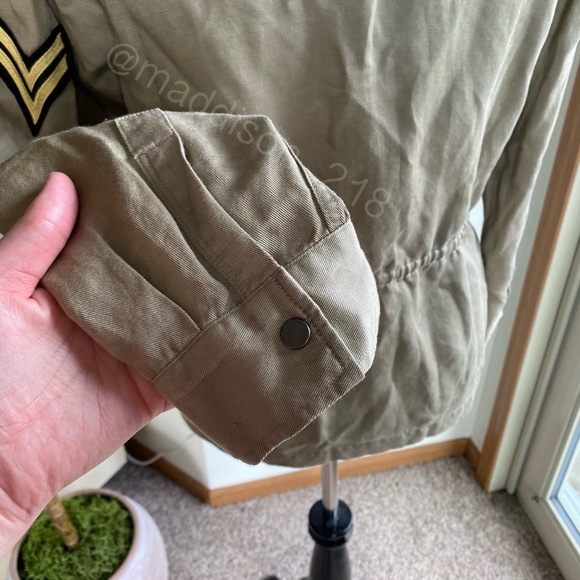 Rails Trey Jacket Light Sage Arrow Patch Military Style Coat Full Zip Closure XS - Picture 9 of 12